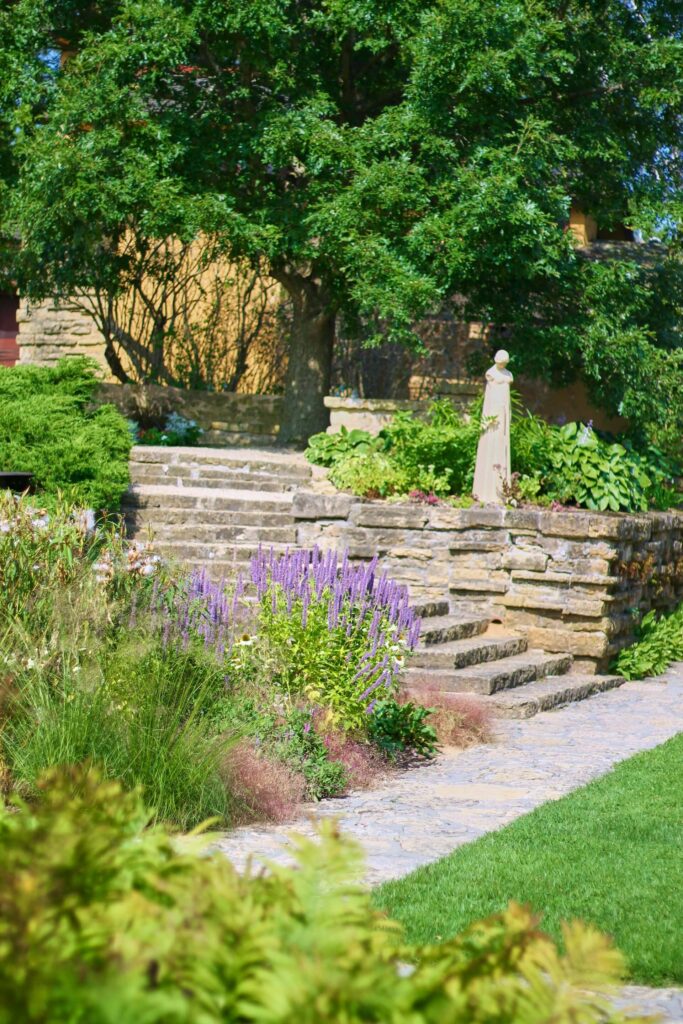 Stone landscaping